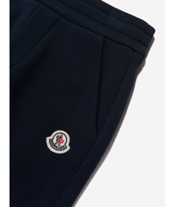 Moncler Enfant Boys Logo Joggers in Navy de pas cher