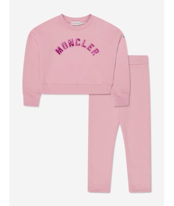 Moncler Enfant Girls Sweatshirt And Leggings Set in Pink prix pour 