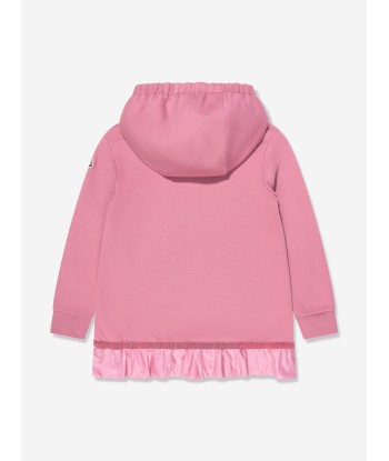 Moncler Enfant Girls Hooded Sweater Dress in Pink Les magasins à Paris et en Île-de-France