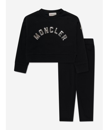 Moncler Enfant Girls Sweatshirt And Leggings Set in Black de France