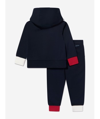 Moncler Enfant Boys Logo Tracksuit in Navy Comparez et commandez 