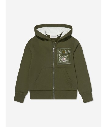 Moncler Enfant Boys Logo Pocket Tracksuit in Green outlet