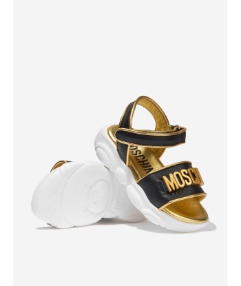 Moschino Girls Metal Lettering Logo Sandals vente chaude votre 