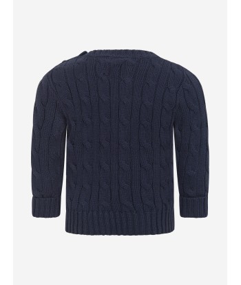 Ralph Lauren Baby Boys Cable Knit Sweater in Navy Comment ça marche