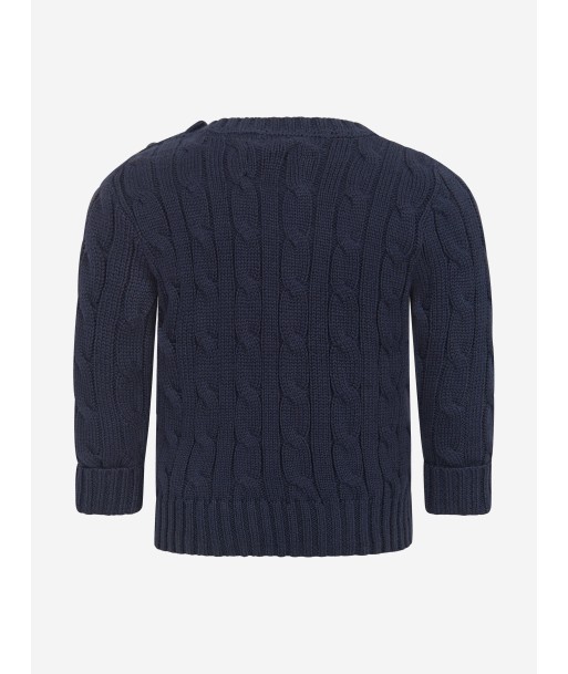 Ralph Lauren Baby Boys Cable Knit Sweater in Navy Comment ça marche