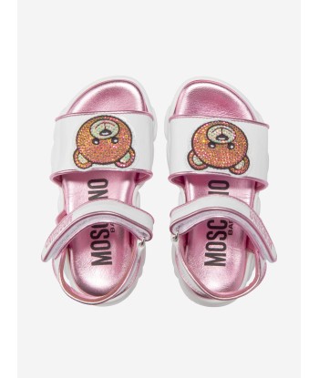 Moschino Girls Leather Teddy Bear Sandals Livraison rapide