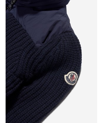 Moncler Enfant Boys Down Padded Cardigan in Navy JUSQU'A -70%! 