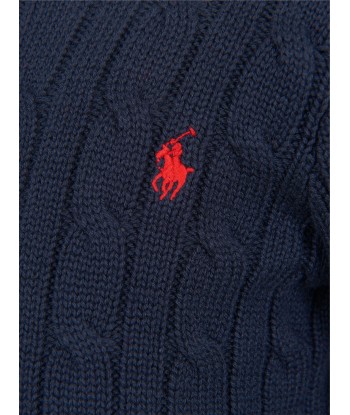 Ralph Lauren Baby Boys Cable Knit Sweater in Navy Comment ça marche