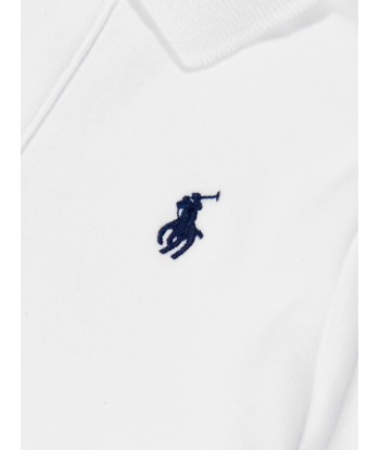 Ralph Lauren Baby Boys Logo Polo Shirt in White france