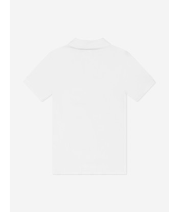 Ralph Lauren Boys Logo Polo Shirt in White le concept de la Pate a emporter 