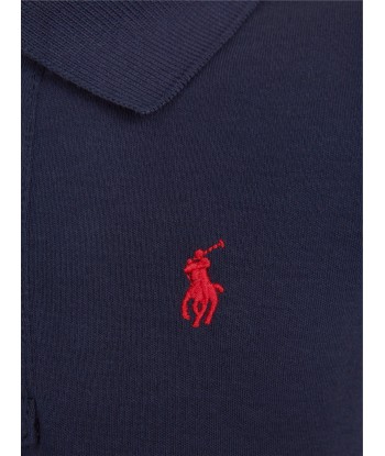 Ralph Lauren Baby Boys Logo Polo Shirt in Navy de la marque