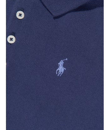 Ralph Lauren Girls Logo Polo Dress in Blue Venez acheter