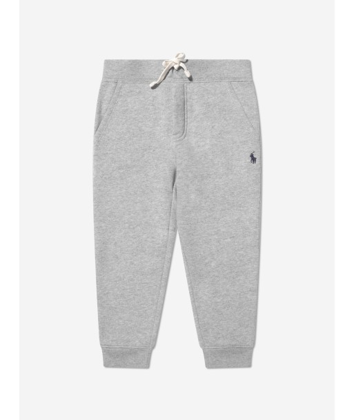 Ralph Lauren Boys Logo Joggers in Grey les ctes