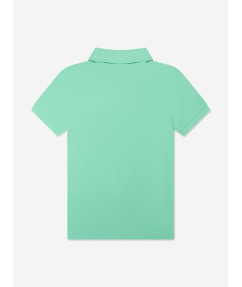 Ralph Lauren Boys Slim Fit Polo Shirt in Green de votre