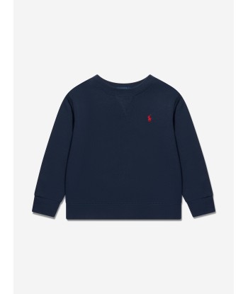 Ralph Lauren Boys Logo Sweatshirt in Navy rembourrage situé sous