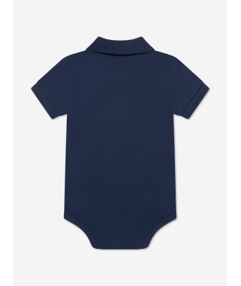 Ralph Lauren Baby Boys Logo Bodysuit in Navy Véritable concentré