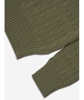 Ralph Lauren Boys Cable Knit Sweater in Green le des métaux précieux