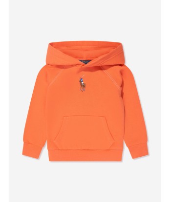 Ralph Lauren Girls Logo Hoodie in Orange 2024