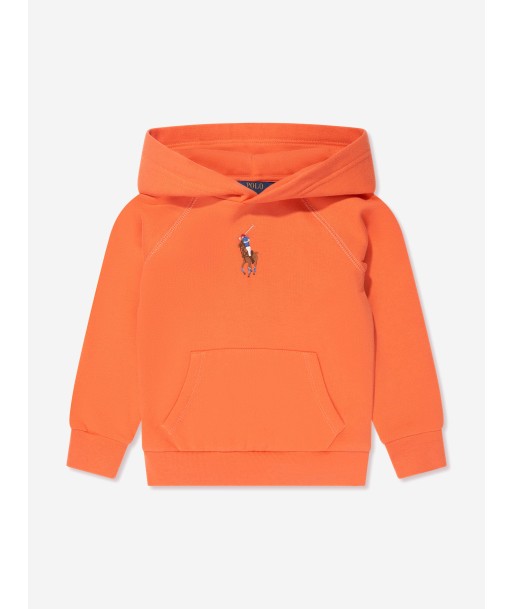 Ralph Lauren Girls Logo Hoodie in Orange 2024