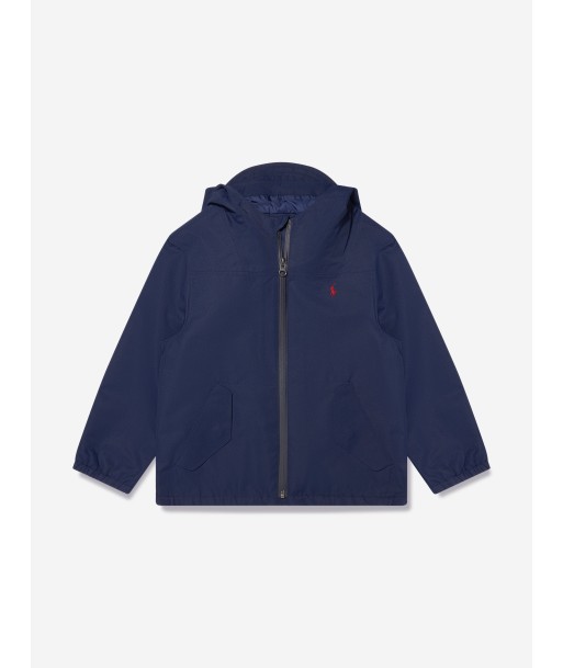 Ralph Lauren Boys P-Layer Water Repellent Jacket in Navy basket pas cher