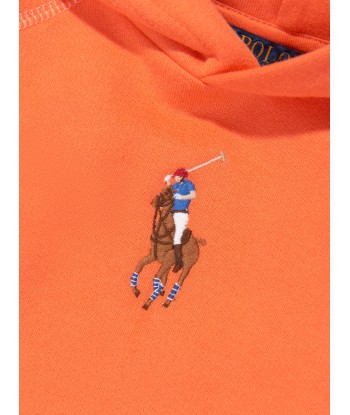 Ralph Lauren Girls Logo Hoodie in Orange 2024