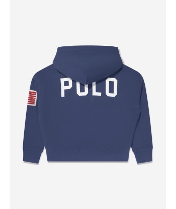 Ralph Lauren Girls Polo Hoodie in Navy Fin de série