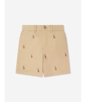 Ralph Lauren Boys Logo Shorts in Beige 50% de réduction en Octobre 2024