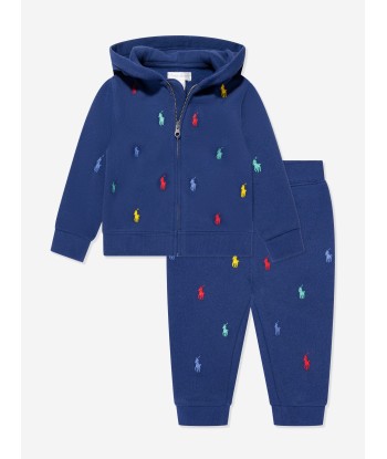 Ralph Lauren Baby Boys Logo Tracksuit in Navy 50% de réduction en Octobre 2024