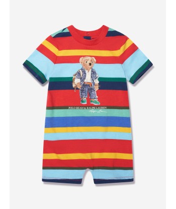 Ralph Lauren Baby Boys Bear Shortall in Multicolour pas chere