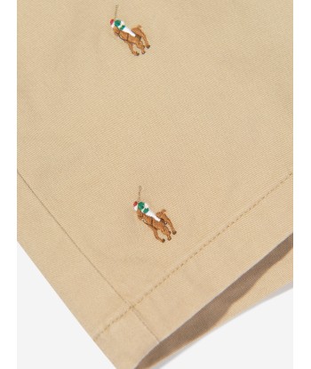 Ralph Lauren Boys Logo Shorts in Beige 50% de réduction en Octobre 2024