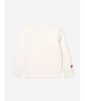 Ralph Lauren Girls Bear Sweatshirt in Ivory basket pas cher