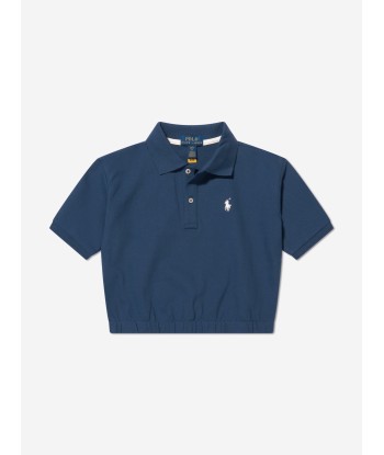 Ralph Lauren Girls Logo Polo Shirt in Navy Les êtres humains sont 