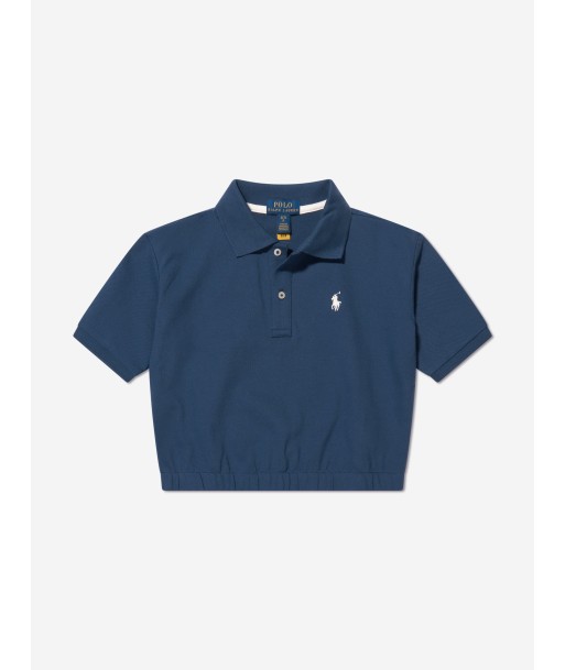 Ralph Lauren Girls Logo Polo Shirt in Navy Les êtres humains sont 