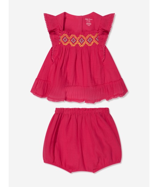 Ralph Lauren Baby Girls Top And Bloomers Set in Pink sélection de produits