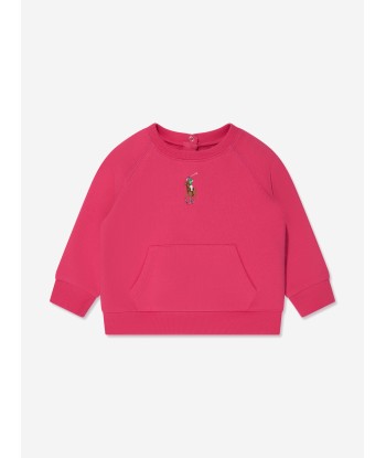 Ralph Lauren Baby Girls Logo Tracksuit in Pink rembourrage situé sous