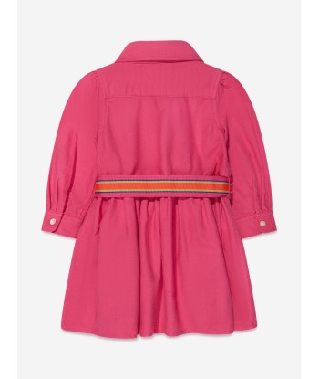 Ralph Lauren Girls Louella Shirt Dress in Pink Les magasins à Paris