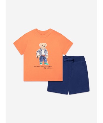 Ralph Lauren Baby Boys Shorts Set in Orange de la marque