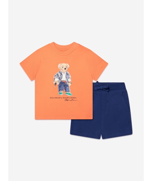 Ralph Lauren Baby Boys Shorts Set in Orange de la marque