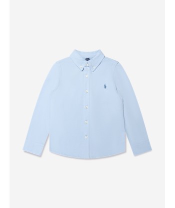 Ralph Lauren Boys Mesh Sport Shirt in Blue pour bénéficier 