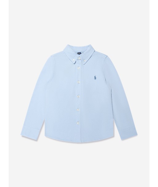 Ralph Lauren Boys Mesh Sport Shirt in Blue pour bénéficier 