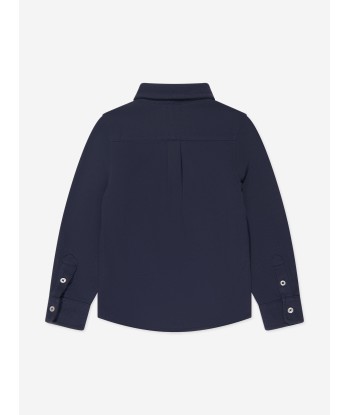 Ralph Lauren Boys Mesh Sport Shirt in Navy Dans la société mordern