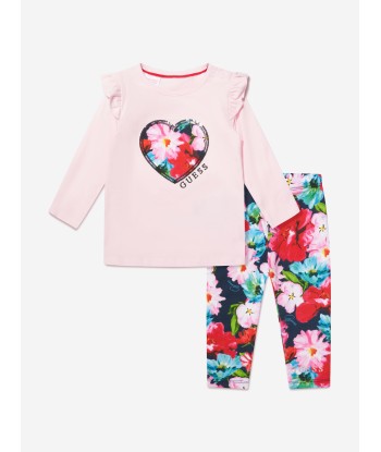 Guess Baby Girls T-Shirt And Leggings Set in Pink online