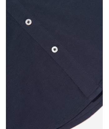 Ralph Lauren Boys Mesh Sport Shirt in Navy Dans la société mordern