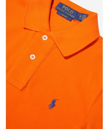 Ralph Lauren Boys Custom Fit Polo Shirt in Orange offre 