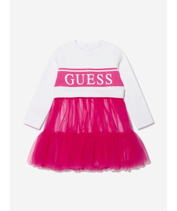 Guess Baby Girls Dress With Knickers in White en linge