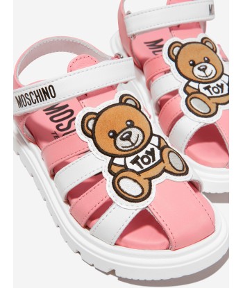 Moschino Girls Leather Teddy Bear Sandals Venez découvrir notre 