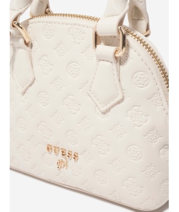 Guess Girls Mini Satchel Bag in Ivory en ligne