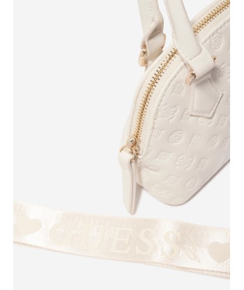 Guess Girls Mini Satchel Bag in Ivory en ligne