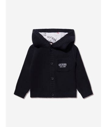 Guess Baby Boys Zip Up Top With Ears in Navy Amélioration de cerveau avec