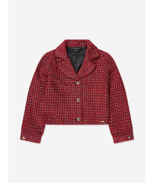 Guess Girls Boucle Blazer in Red Par le système avancé 